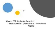 Endpoint Detection and Response