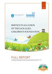 Service Evaluation of The Jack & Jill Children's Foundation