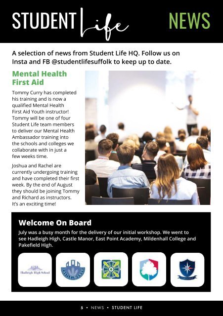 Student Life August 2019