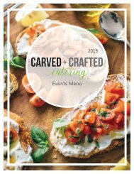 2019 Carved + Crafted Menu