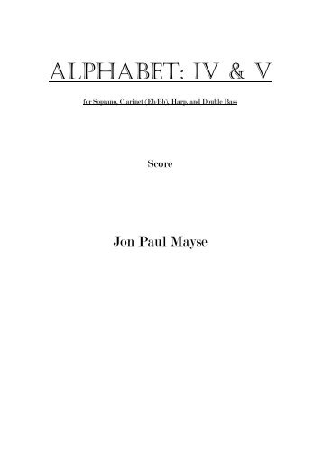 Alphabet Iv-V