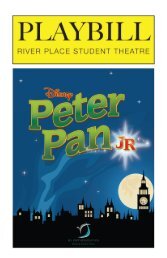 2018 - 2019 Peter Pan Jr. Playbill