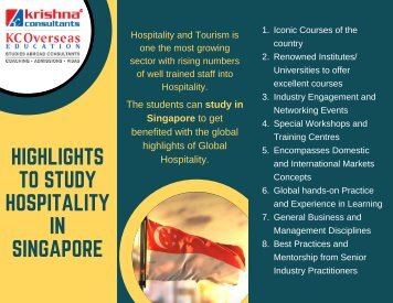 Study Hospitality and Tourism in Singapore