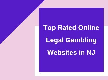 Top Rated Online Legal Gambling Websites in NJ