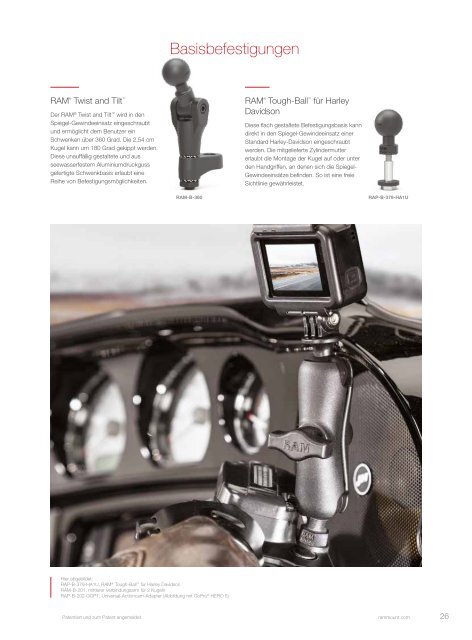 RAM Mounts Powersports Katalog DEUTSCH