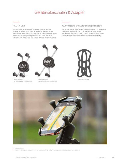 RAM Mounts Powersports Katalog DEUTSCH