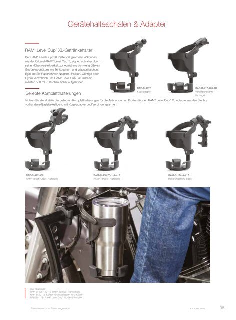 RAM Mounts Powersports Katalog DEUTSCH