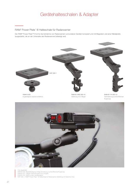 RAM Mounts Powersports Katalog DEUTSCH