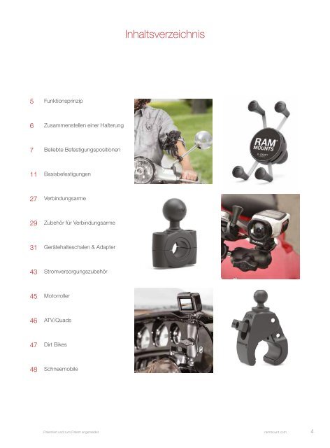 RAM Mounts Powersports Katalog DEUTSCH