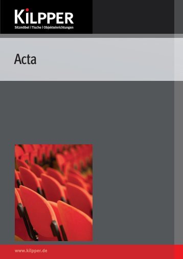 Kilpper Katalog Acta