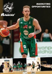 Plymouth Raiders Marketing Booklet 