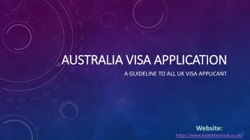 Australia Visa Application