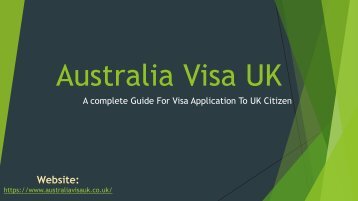 Australia Visa UK