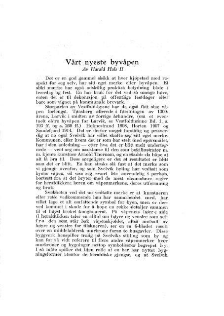 Vårt nyeste byvåpen 
