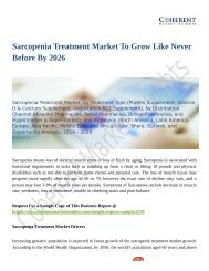 Sarcopenia Treatment Market Set for Rapid Growth And Trend by 2026