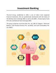 Investment Banking