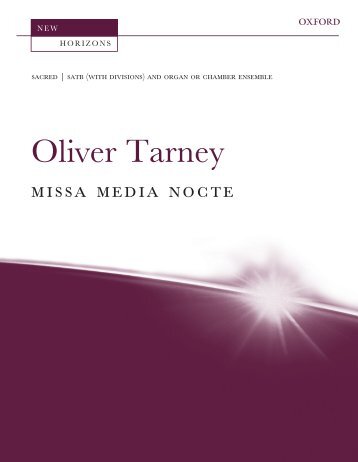 Oliver Tarney Missa Media Nocte