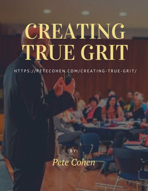 Creating True Grit