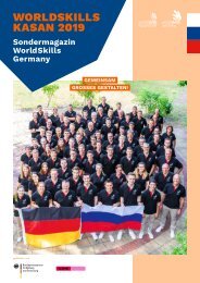 WorldSkills Germany Sondermagazin zu den WorldSkills Kasan 2019