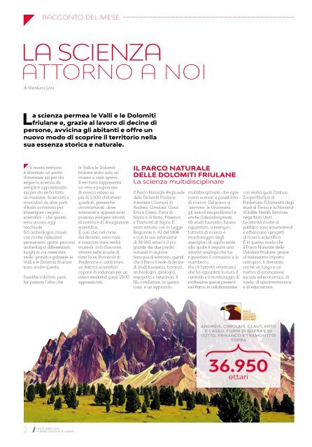 Eco delle Valli e Delle dolomiti Friulane - Agosto 2019