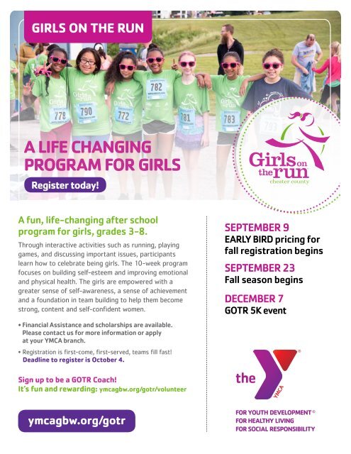 Jennersville YMCA Fall Program Guide - 2019