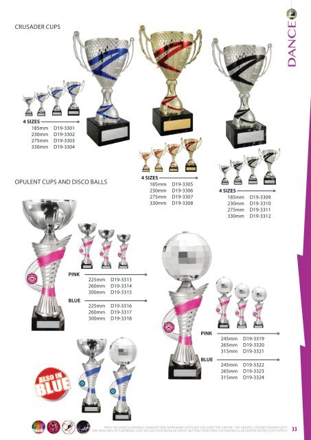 Dance Trophies for Distinction 2019