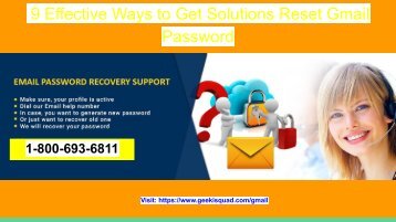  Have you lost your Gmail Password & want to reset 