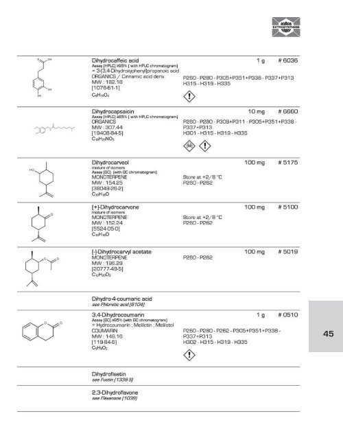 EXTRASYNTHESE  A-D-List-of-products  (part 1/4)