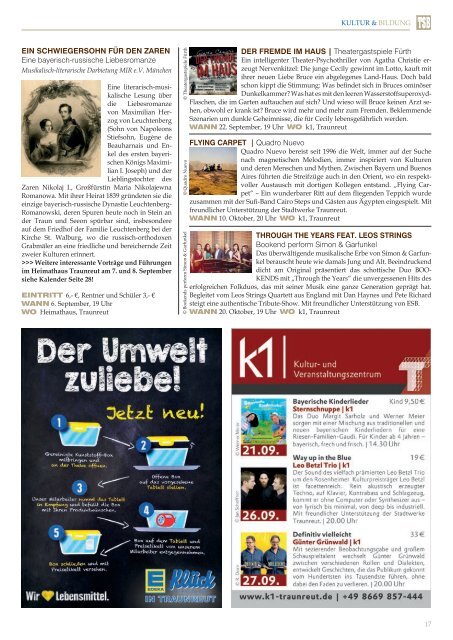 Traunreuter Stadtblatt September 2019