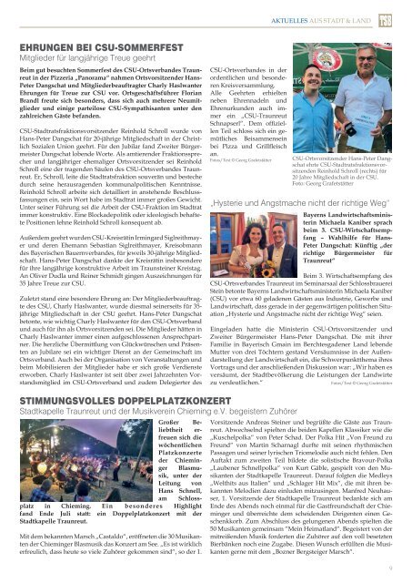 Traunreuter Stadtblatt September 2019