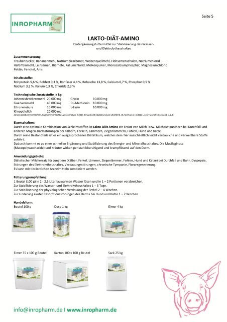  INROPHARM Tierarzt Produkte - Schweine