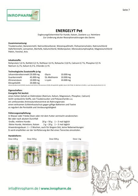  INROPHARM Tierarzt Produkte - Kleintiere