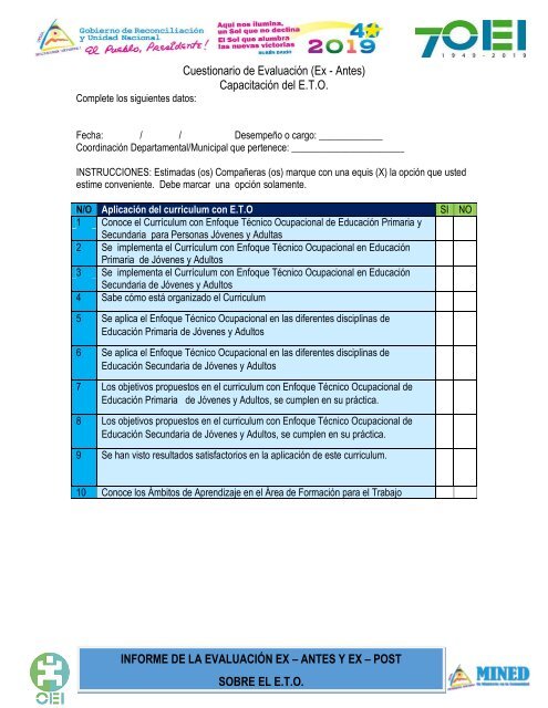 Informe EX -ANTES Y EX -POST2 con INDICE