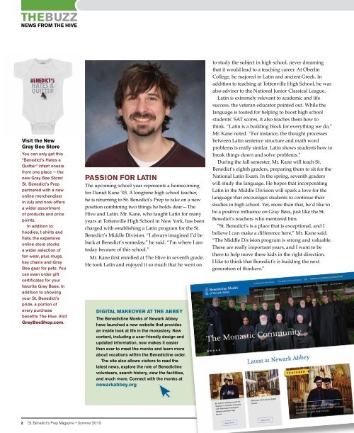 St. Benedict's Magazine - Summer 2019