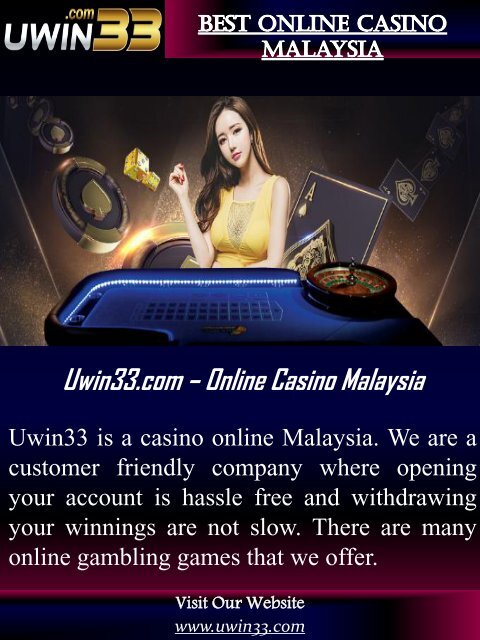 Uwin33 Online Bonus