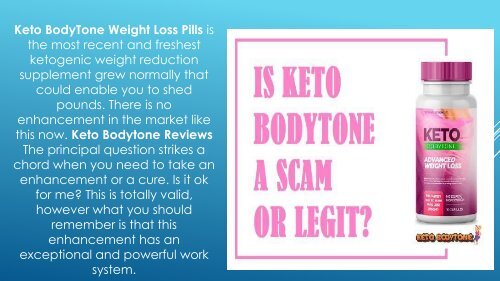 Keto BodyTone - Keto BodyTone Weight Loss Pills