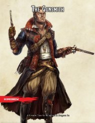 Gunsmith Homebrew Class (5e)