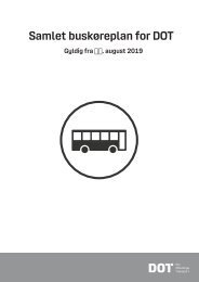 Samlet buskøreplan for DOT | Gyldig fra 11. august 2019
