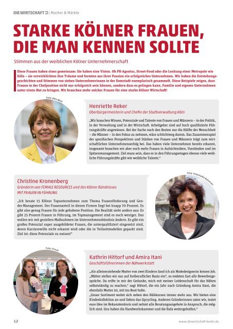 Die Wirtschaft Köln Ausgabe 05 / 2019