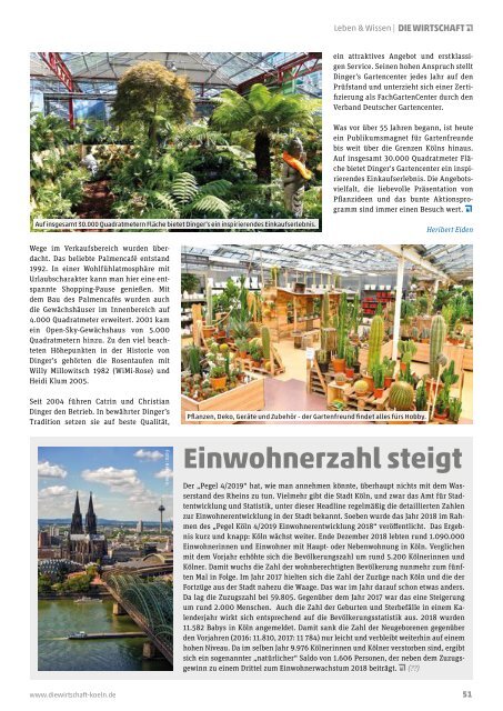 Die Wirtschaft Köln Ausgabe 05 / 2019