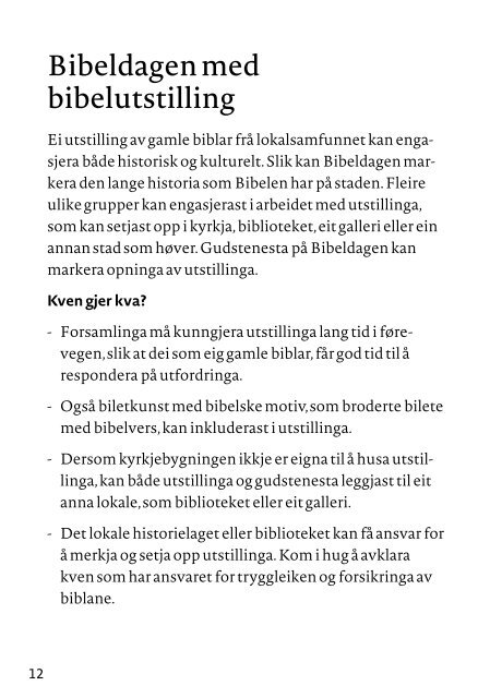 Bruk Bibelen: Bibeldagen (nn)