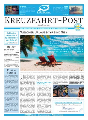 EURESAreisen Kreuzfahrt-Post - Ausgabe 02/2019