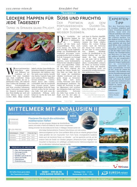 EURESAreisen Kreuzfahrt-Post - Ausgabe 02/2019