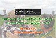 Experience all types of Clay Shooting at AA Shooting School
