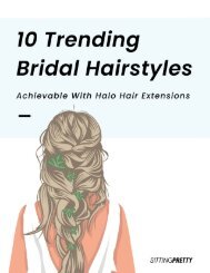 10 Trending Bridal Hairstyles with Halo Hair Extensions
