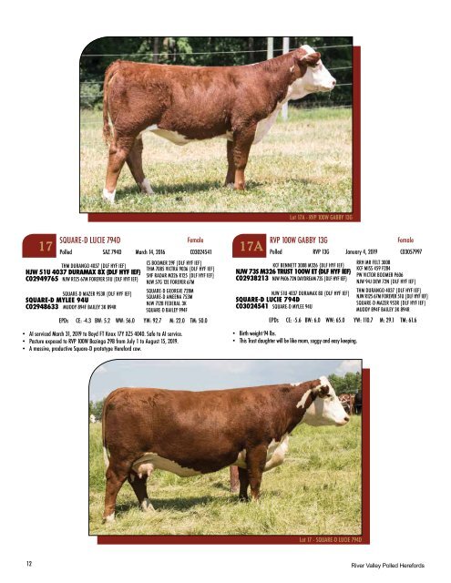 River Valley Genetic Designs Catalogue