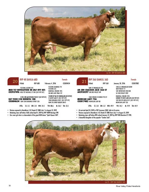 River Valley Genetic Designs Catalogue