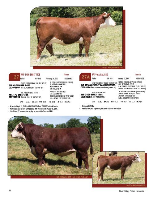 River Valley Genetic Designs Catalogue