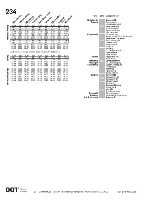 Samlet buskøreplan for DOT | Gyldig fra 12. august 2019