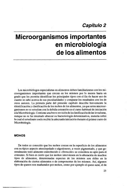 MICROBIOLOGIA DE LOS ALIMENTOS